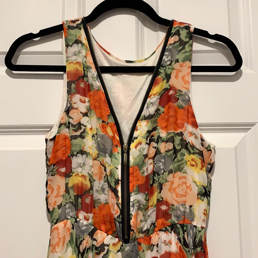 Floral High Low Dress